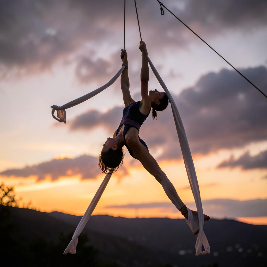 Aerial silks